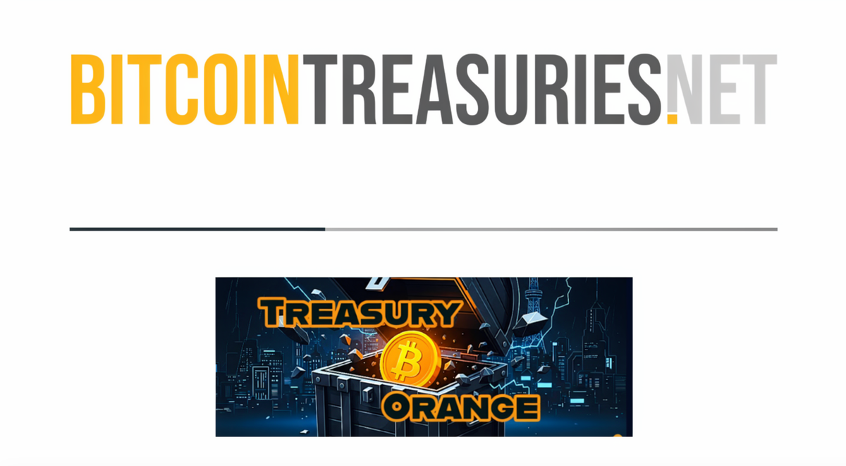 Bitcoin Treasuries Acquires Treasury Orange, Taps Tyler Rowe to Lead Flagship Show